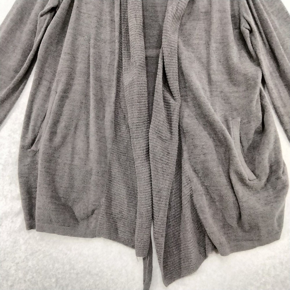 Barefoot Dreams Gray Cozy Chic Ultra Lite Open Cardigan Womens Size XL - Picture 3 of 11